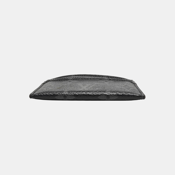 DOUBLE Monogram Coated Canvas Gray Card Holder