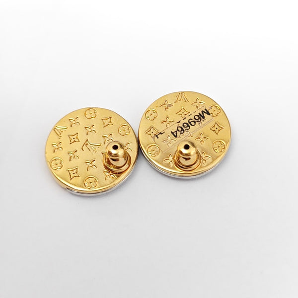L TO V Metal Gold Stud Earrings
