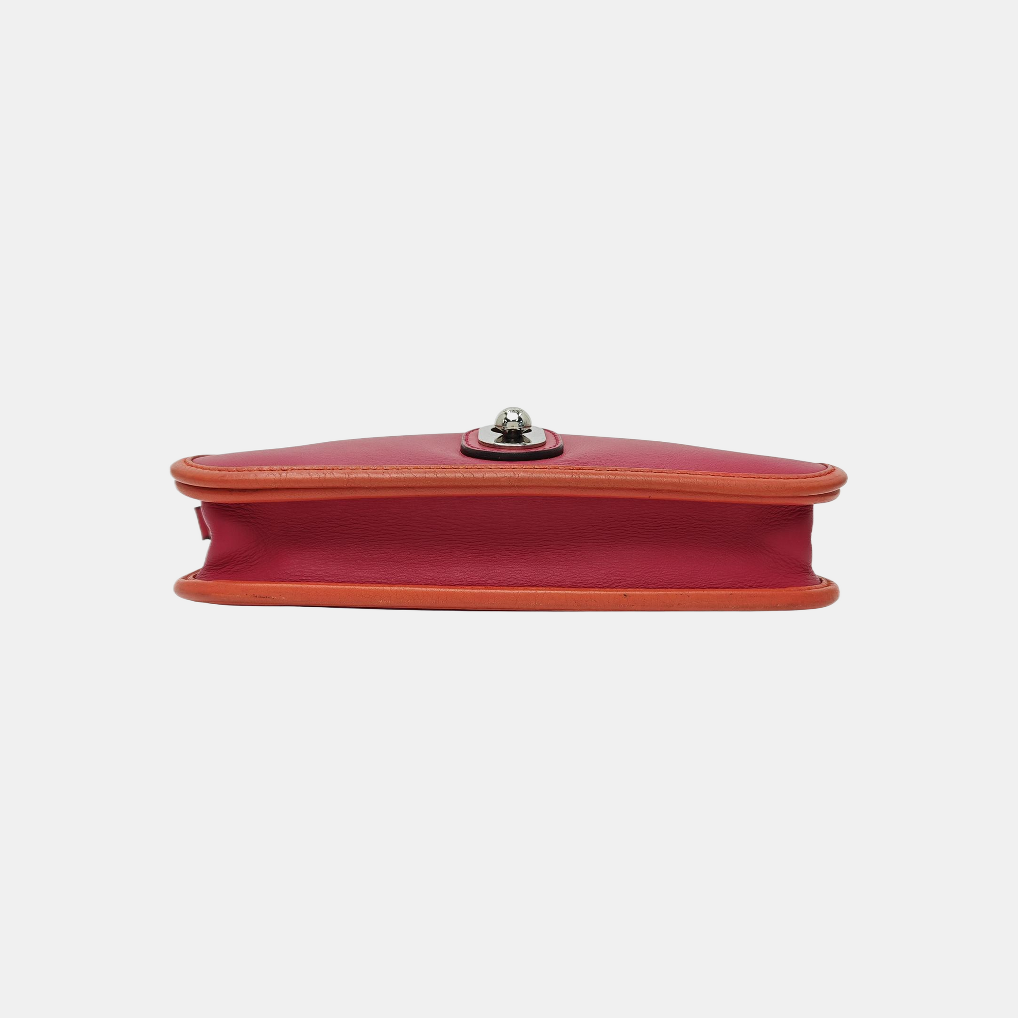 Calfskin Shoulder Bag Red