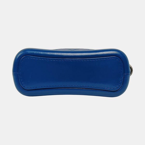 Authenticated pre-owned  GABRIELLE Small Quilted Calfskin Blue - Shoulder Bag at Looply