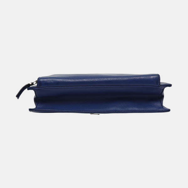 Saffiano Calfskin Tote Bag Blue