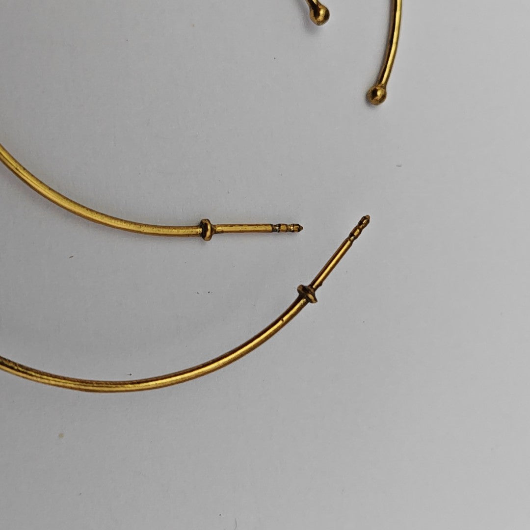 J'adior Metal Gold Stud Earrings