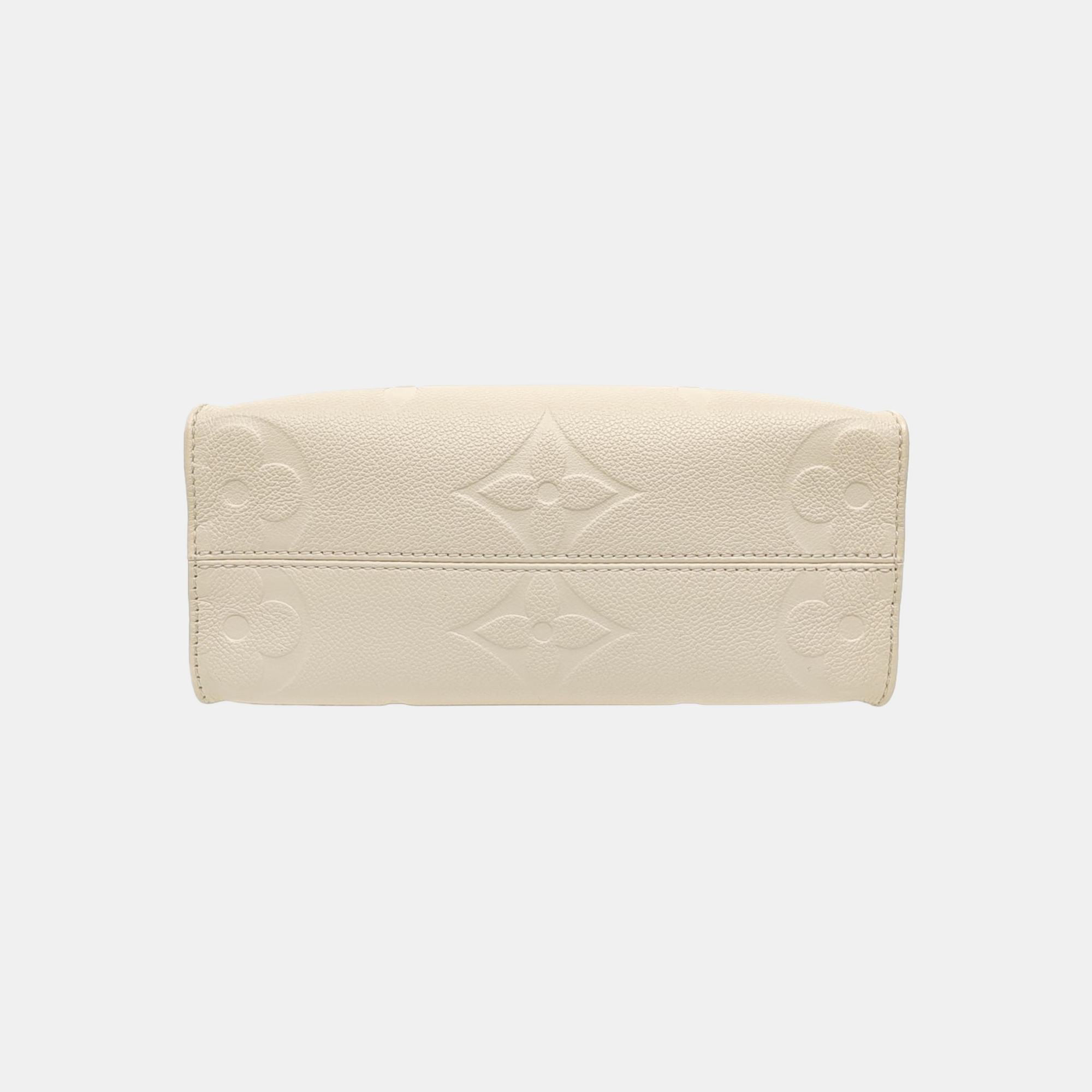 ONTHEGO PM Monogram Calfskin Beige