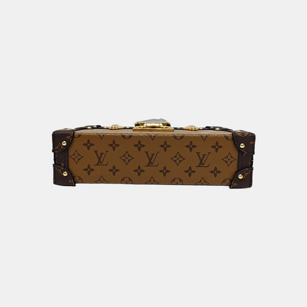 PETITE MALLE Monogram Coated Canvas Brown