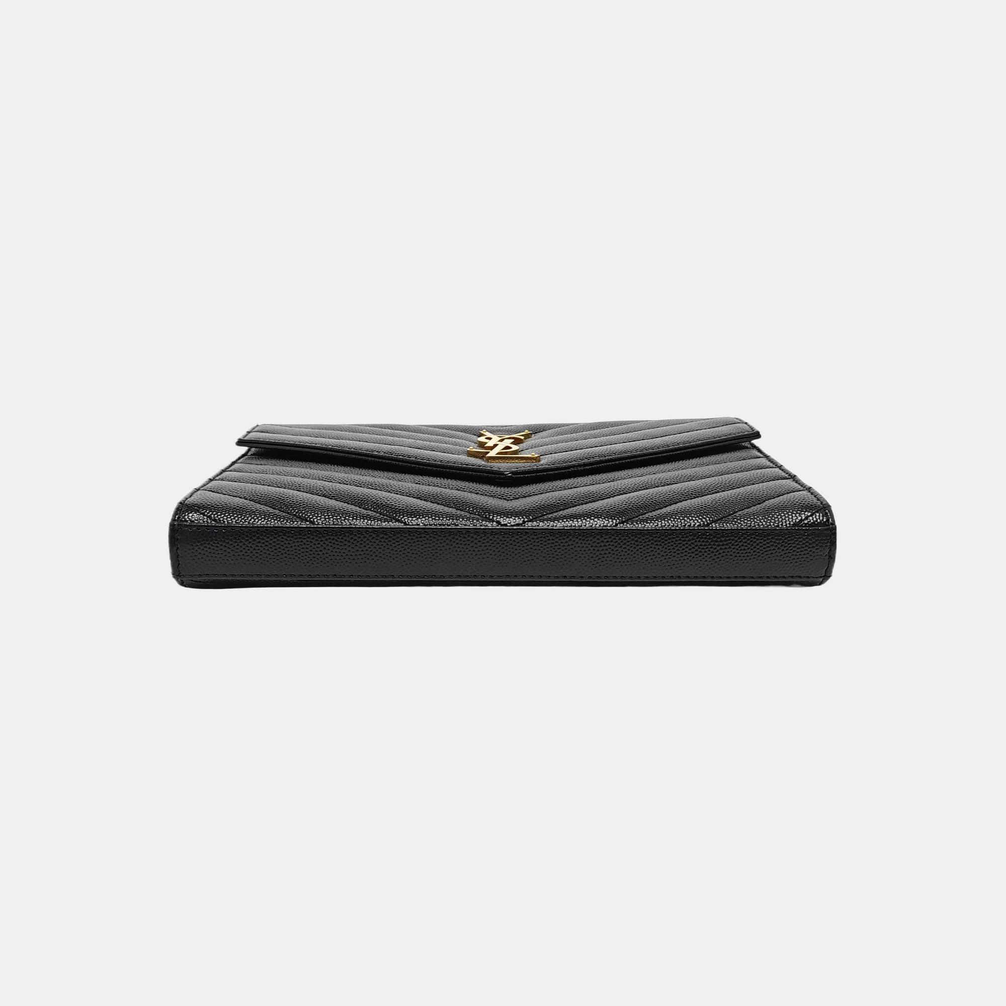 MONOGRAM Medium Chevron Calfskin Black