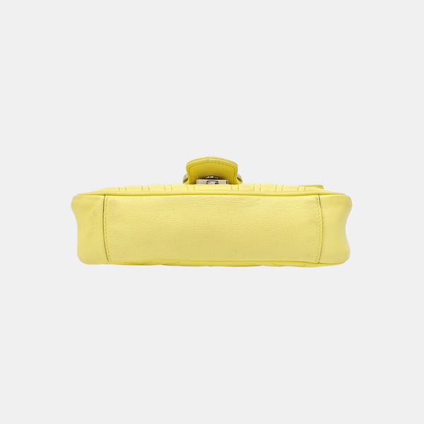 GG Marmont Small Quilted Calfskin Yellow
