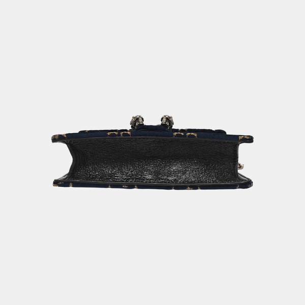 Dionysus Super Mini Monogram Velvet Blue
