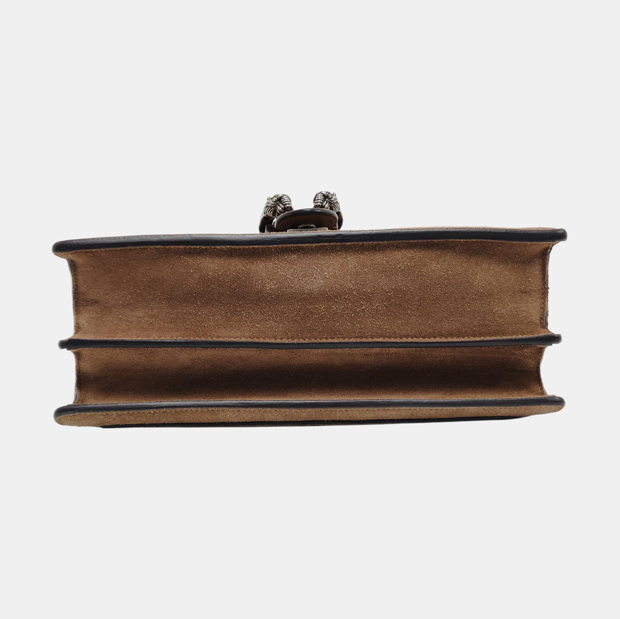 Authenticated pre-owned  Dionysus Medium Suede Brown - Shoulder Bag at Looply