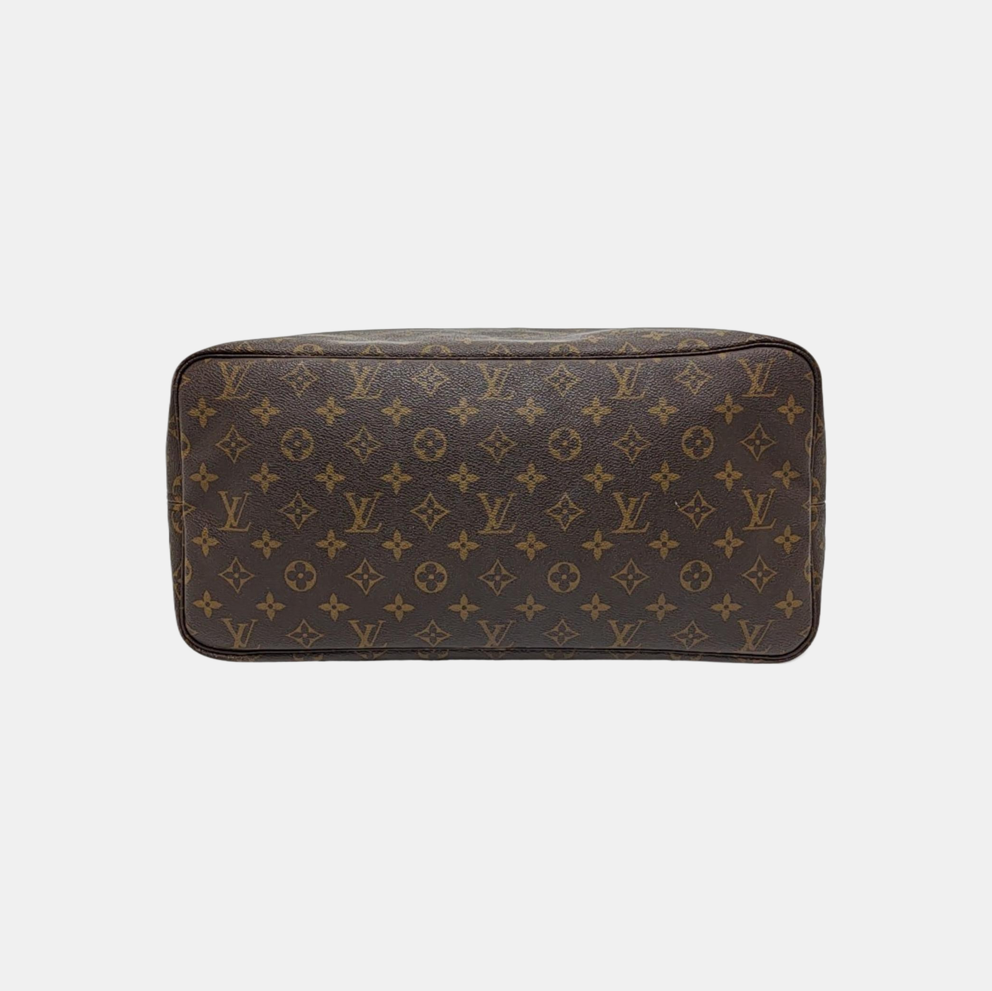 NEVERFULL GM Monogram Coated Canvas Brown
