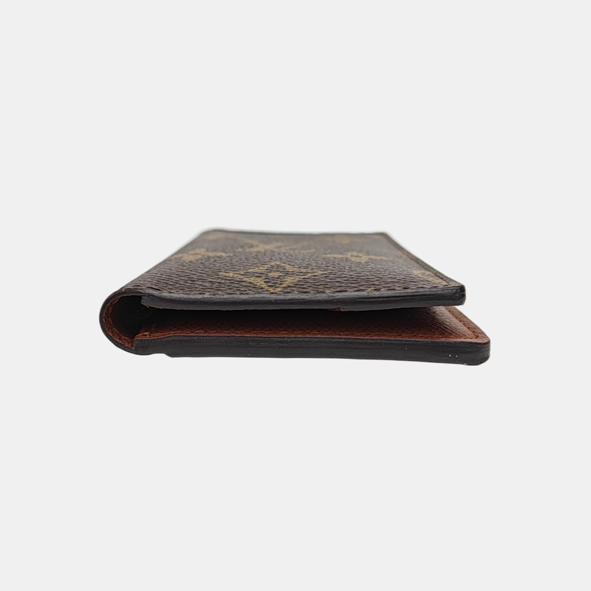 JAMES Monogram Coated Canvas Brown Card Holder