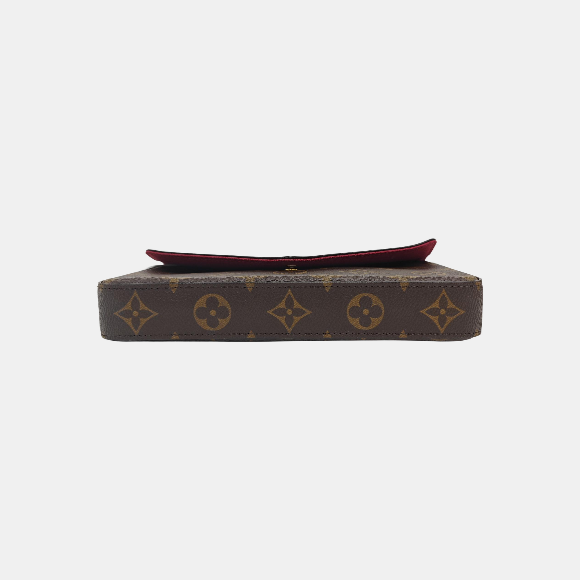 FÉLICIE Monogram Coated Canvas Brown