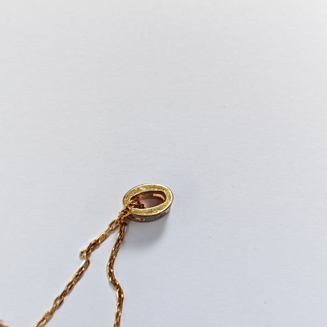 Pop H Metal Rose Gold Necklace