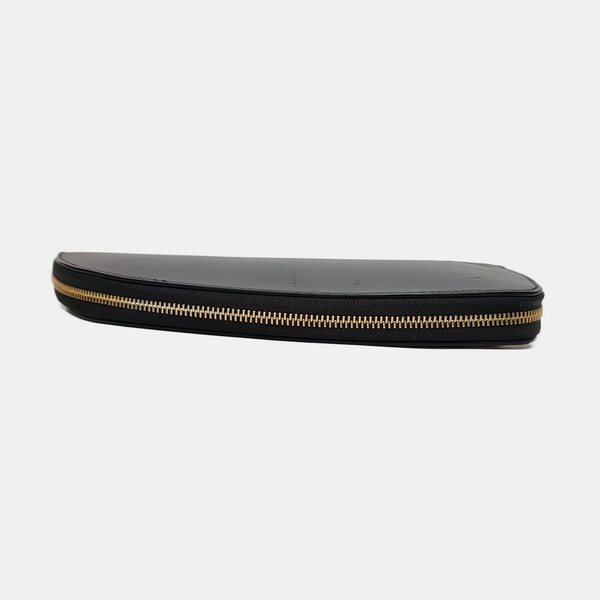 SHIELD Large Lambskin Black Wallet