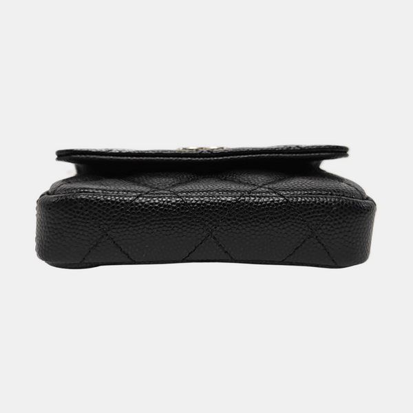 Quilted Grained Calfskin Black