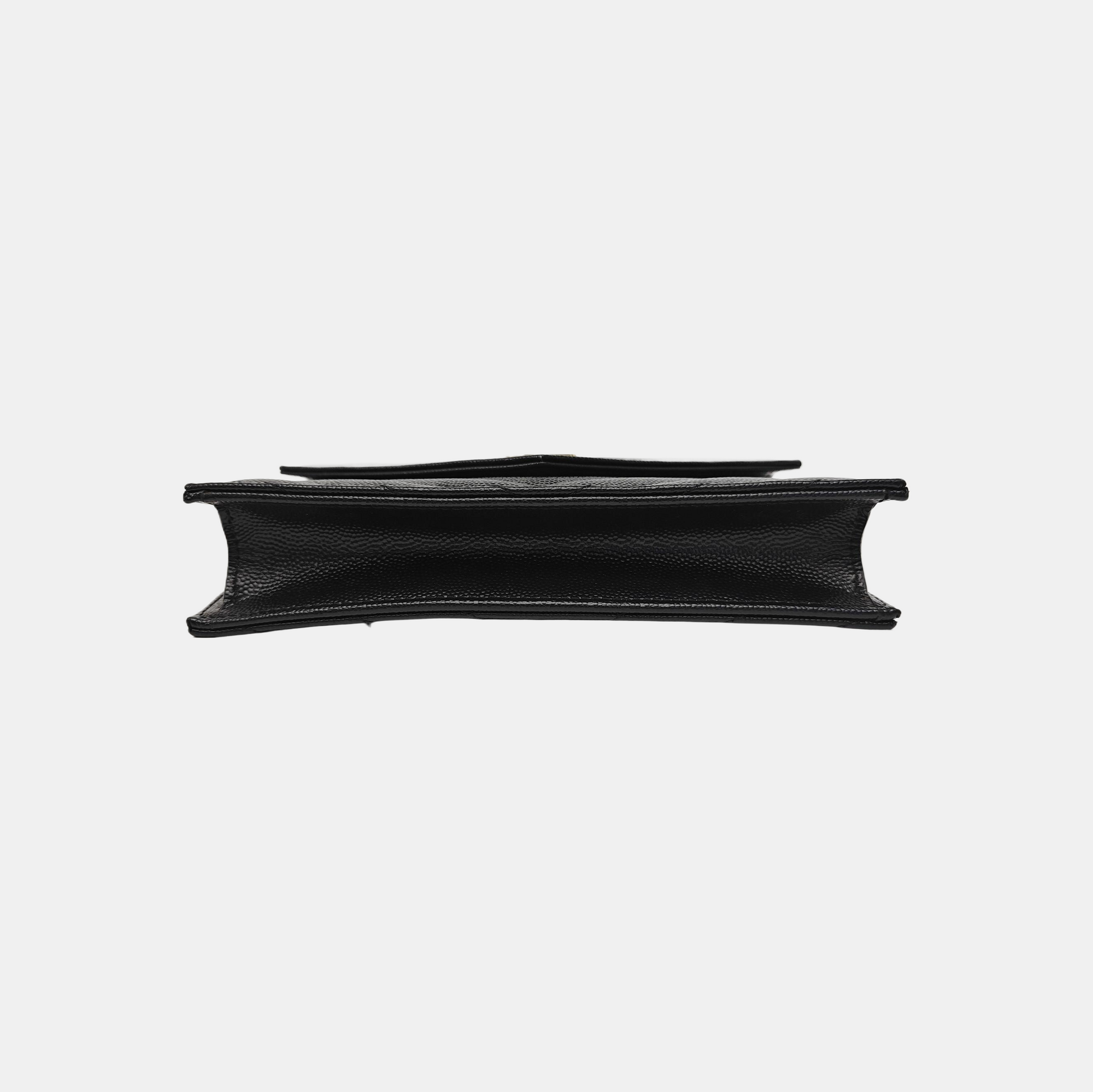 MONOGRAM WOC Chevron Calfskin Black