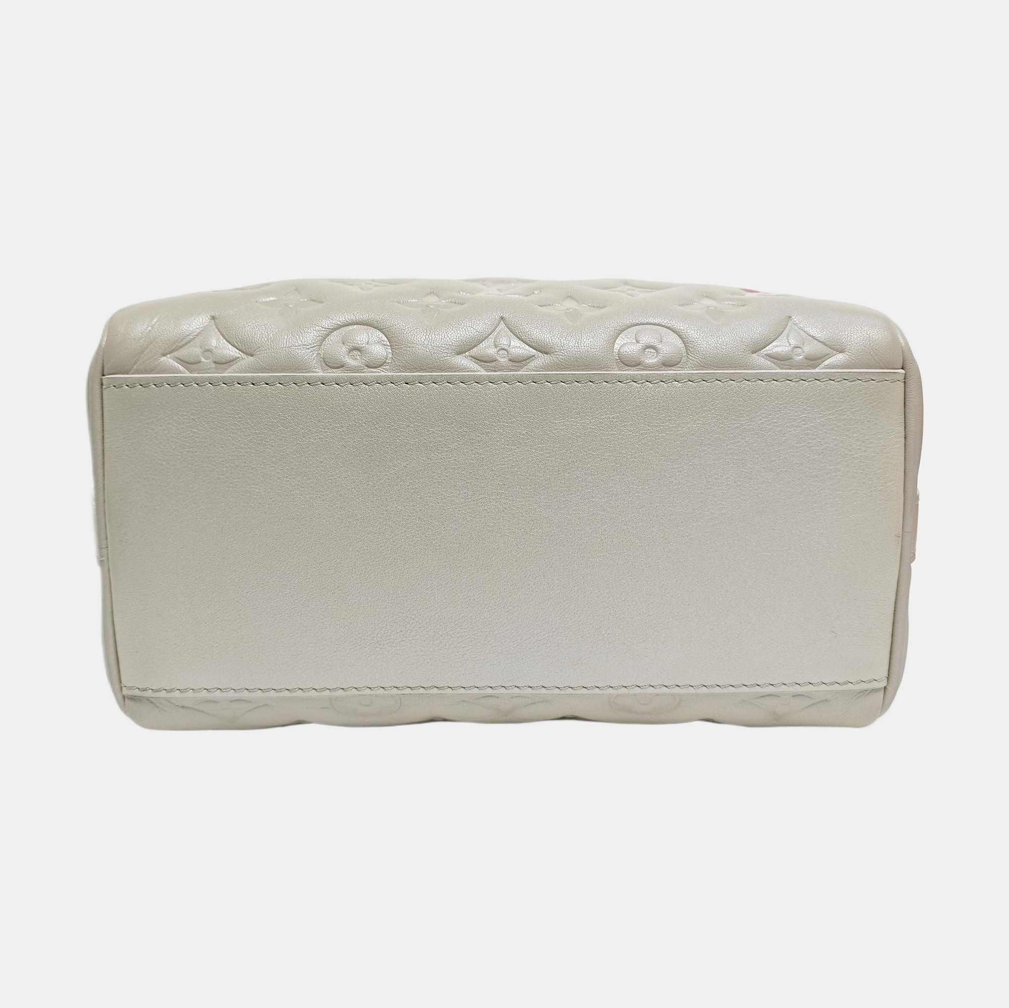 Authenticated pre-owned  SPEEDY 22 Lambskin White - Shoulder Bag at Looply