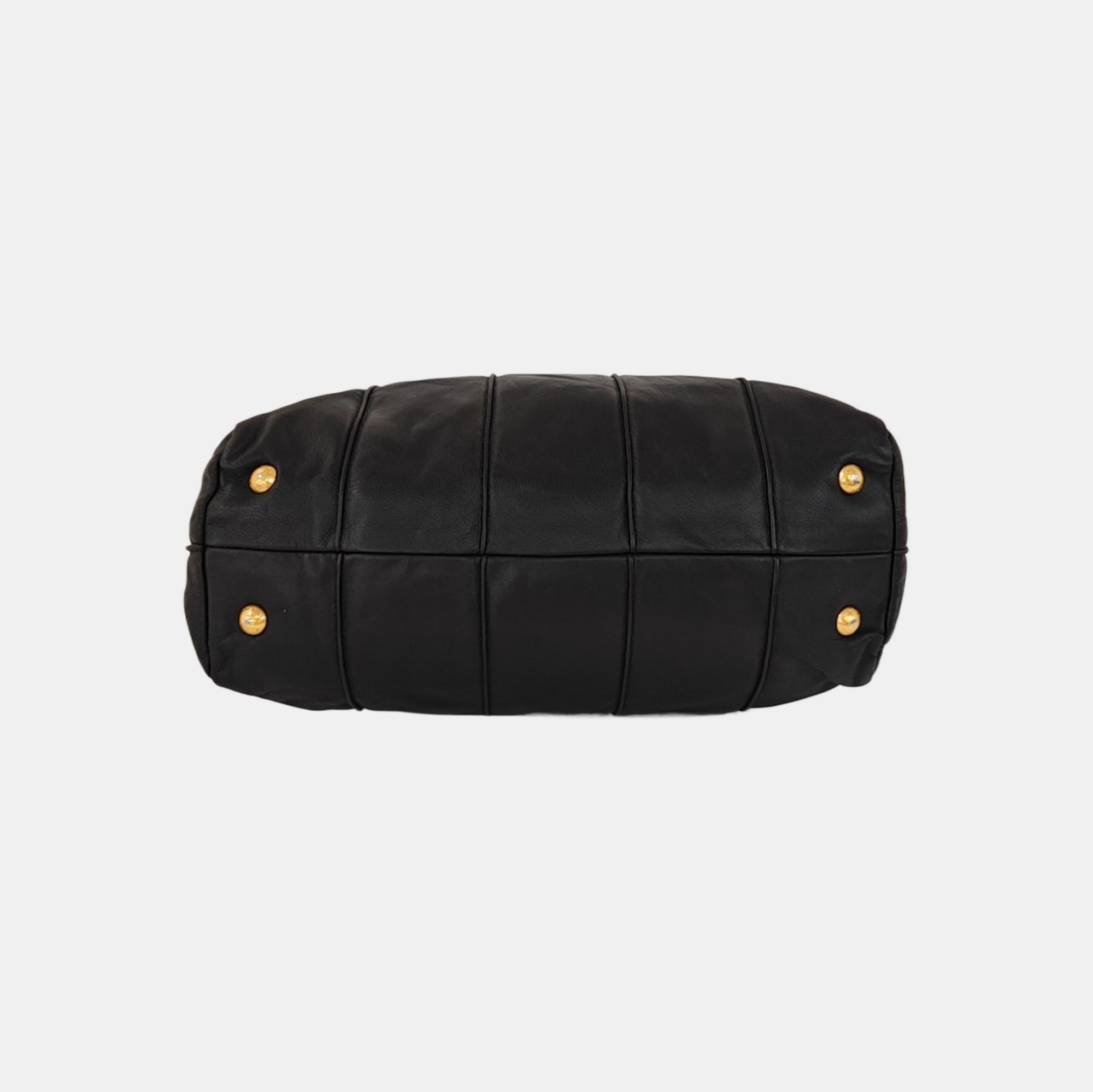 Lambskin Tote Bag Black