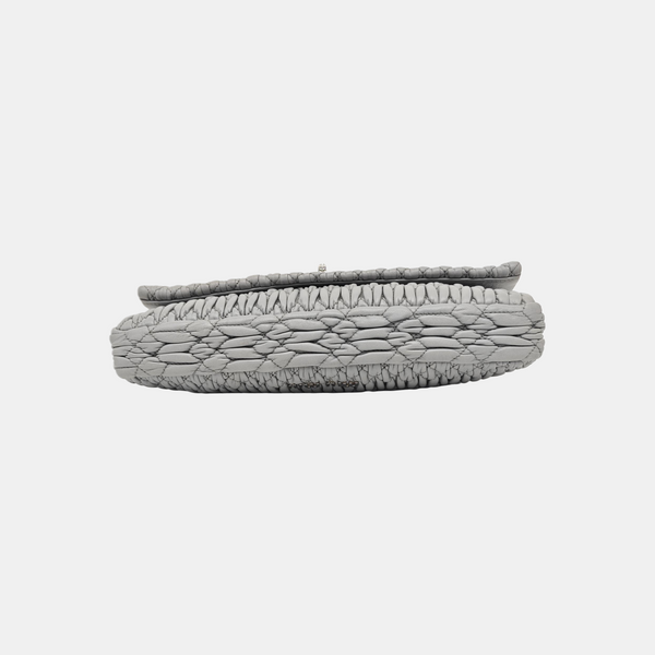 Crystal Quilted Lambskin Gray
