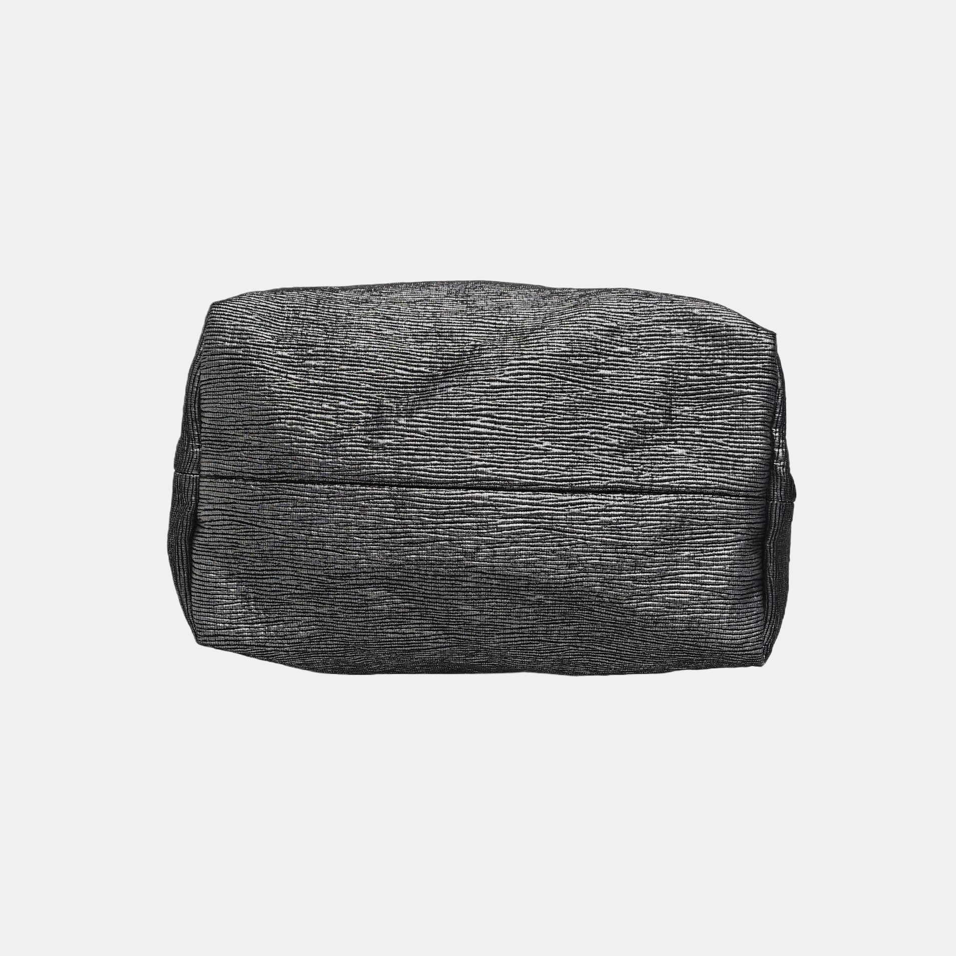 Fabric Tote Bag Silver