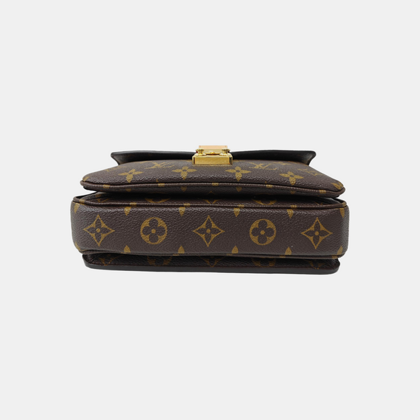 MÉTIS EAST WEST Monogram Coated Canvas Brown