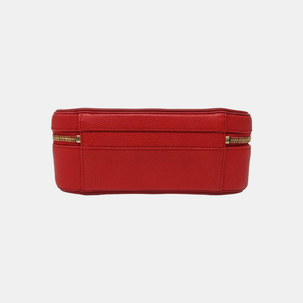 FILIGREE Medium Quilted Grained Calfskin Red