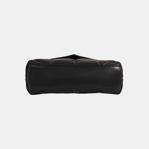 PUFFER Mini Chevron Lambskin Black