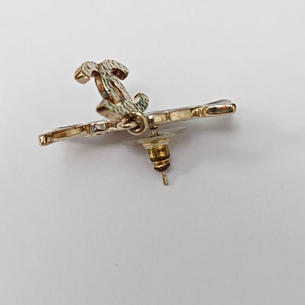Metal Multicolor Stud Earrings
