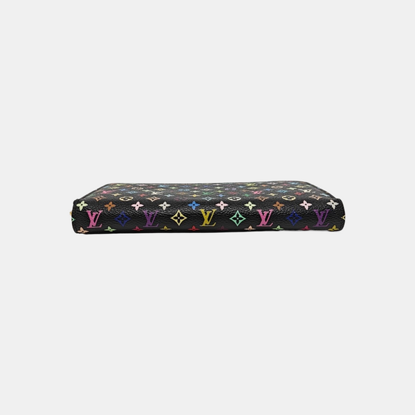 LV × TM ZIPPY Monogram Coated Canvas Black Wallet