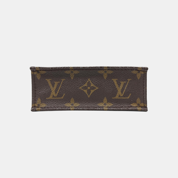 SAC PLAT Mini Monogram Coated Canvas Brown