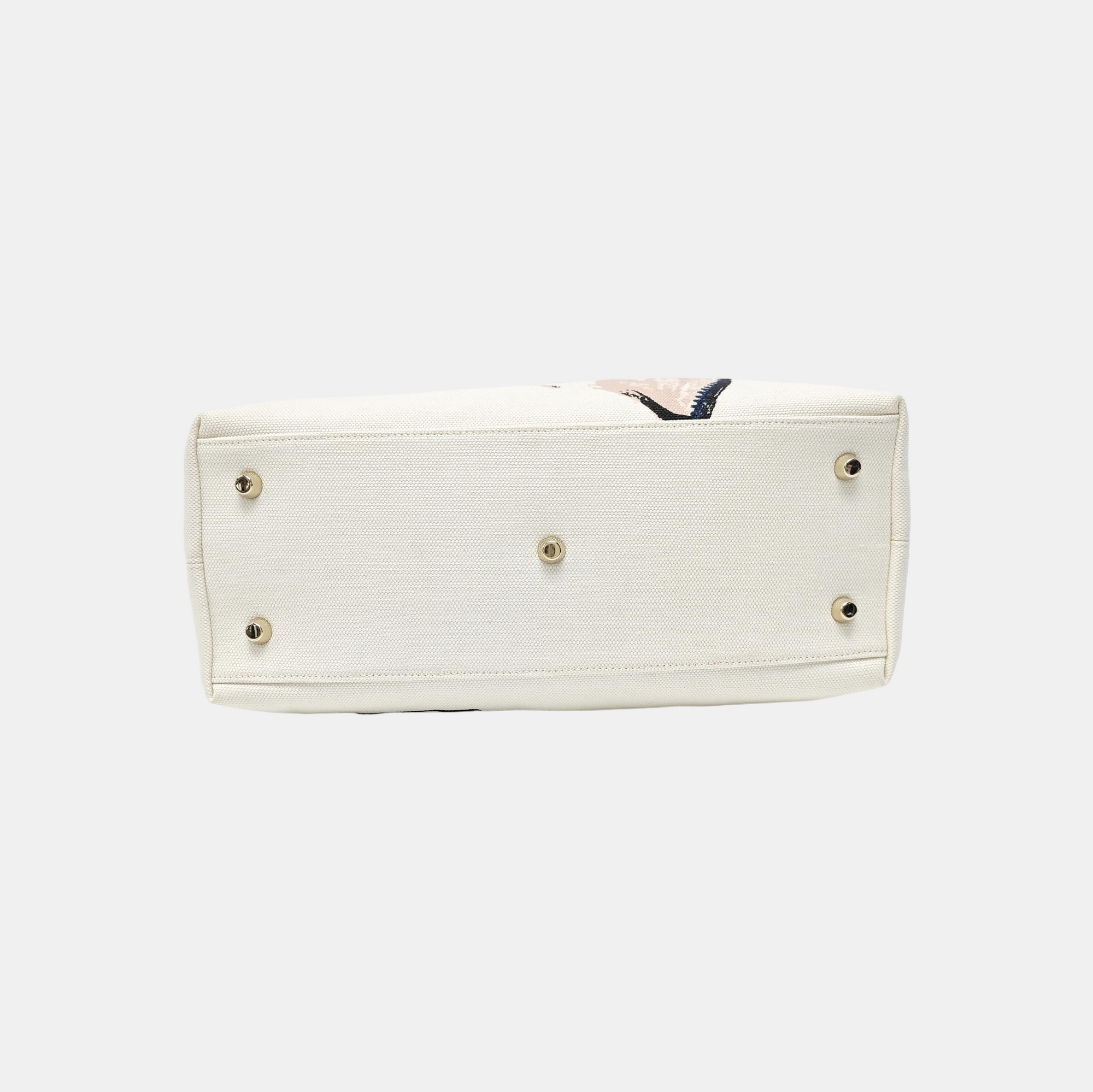 Lady Dior Large Canvas White