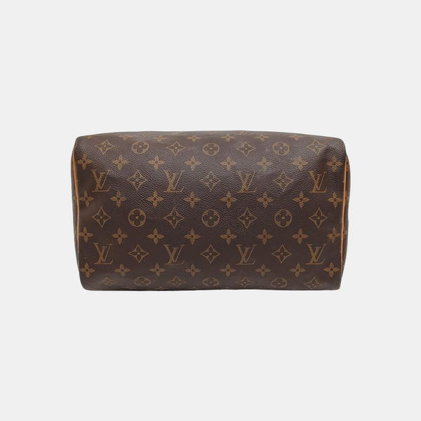 SPEEDY 30 Monogram Coated Canvas Brown