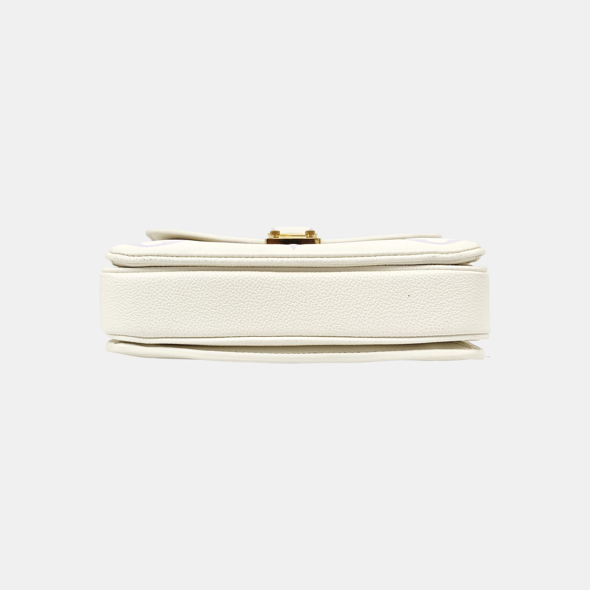 MÉTIS EAST WEST Monogram Calfskin White
