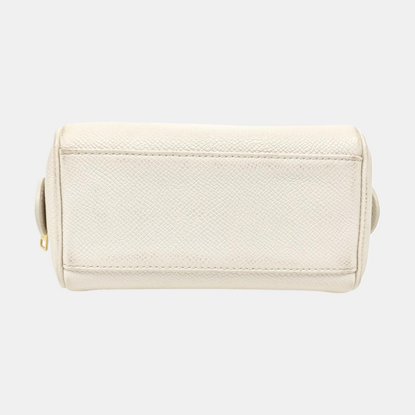 Calfskin Shoulder Bag Mini White