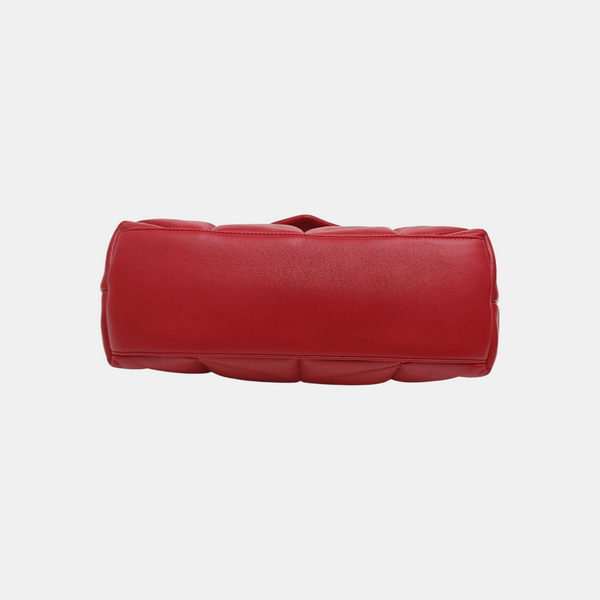 LOULOU Small Quilted Lambskin Red