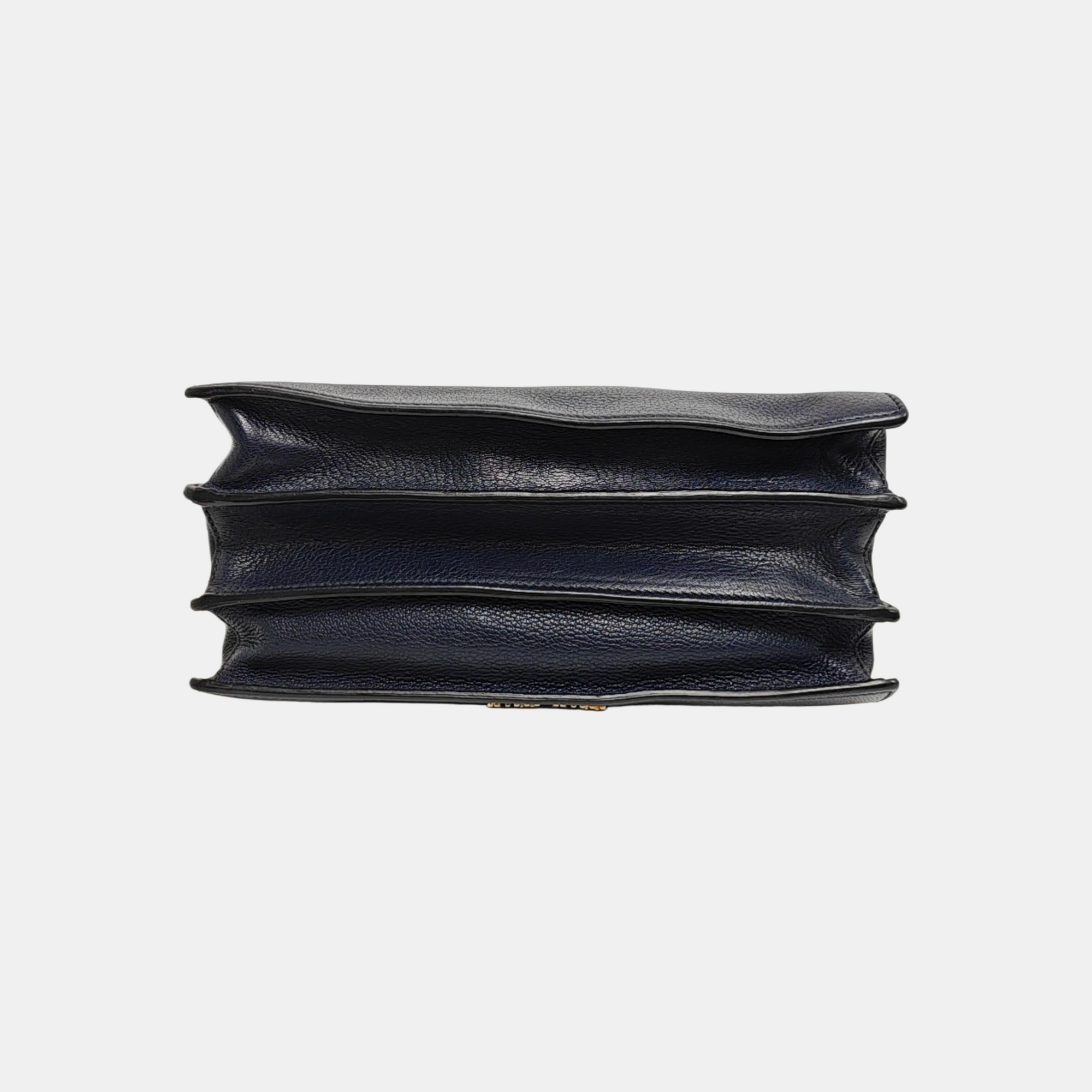 Calfskin Top Handle Bag Blue