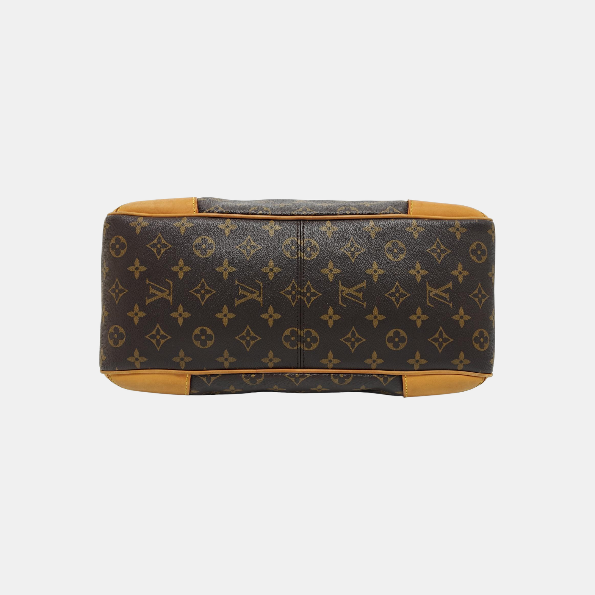 ESTRELA MM Monogram Coated Canvas Brown