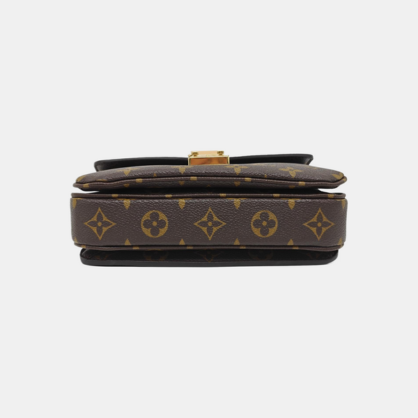 MÉTIS EAST WEST Monogram Coated Canvas Brown