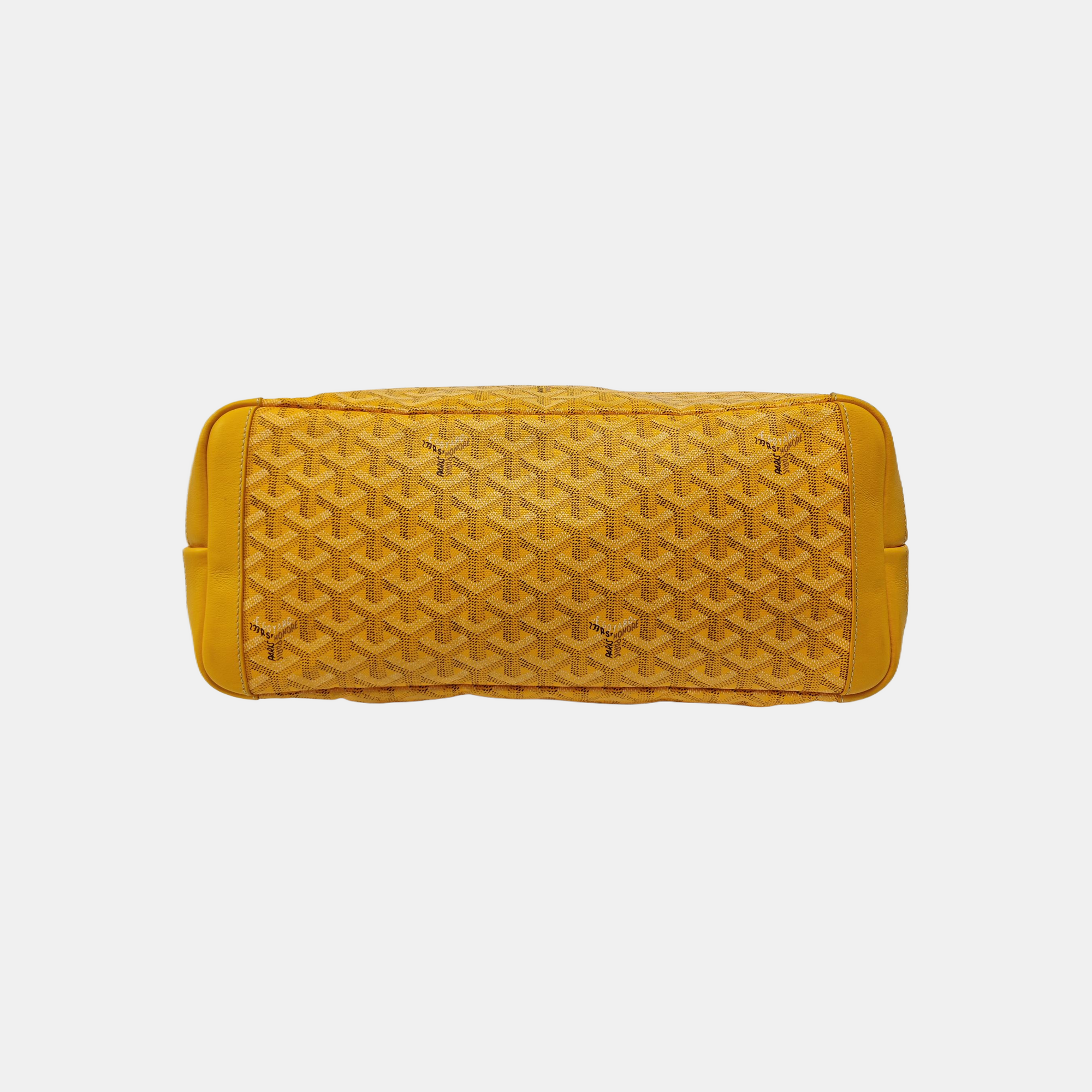 Coated Canvas Shoulder Bag Yellow
