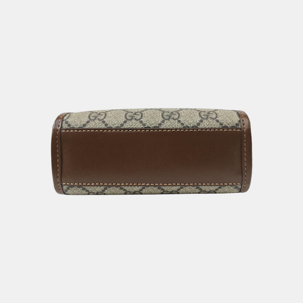 Retro Mini Monogram Coated Canvas Beige