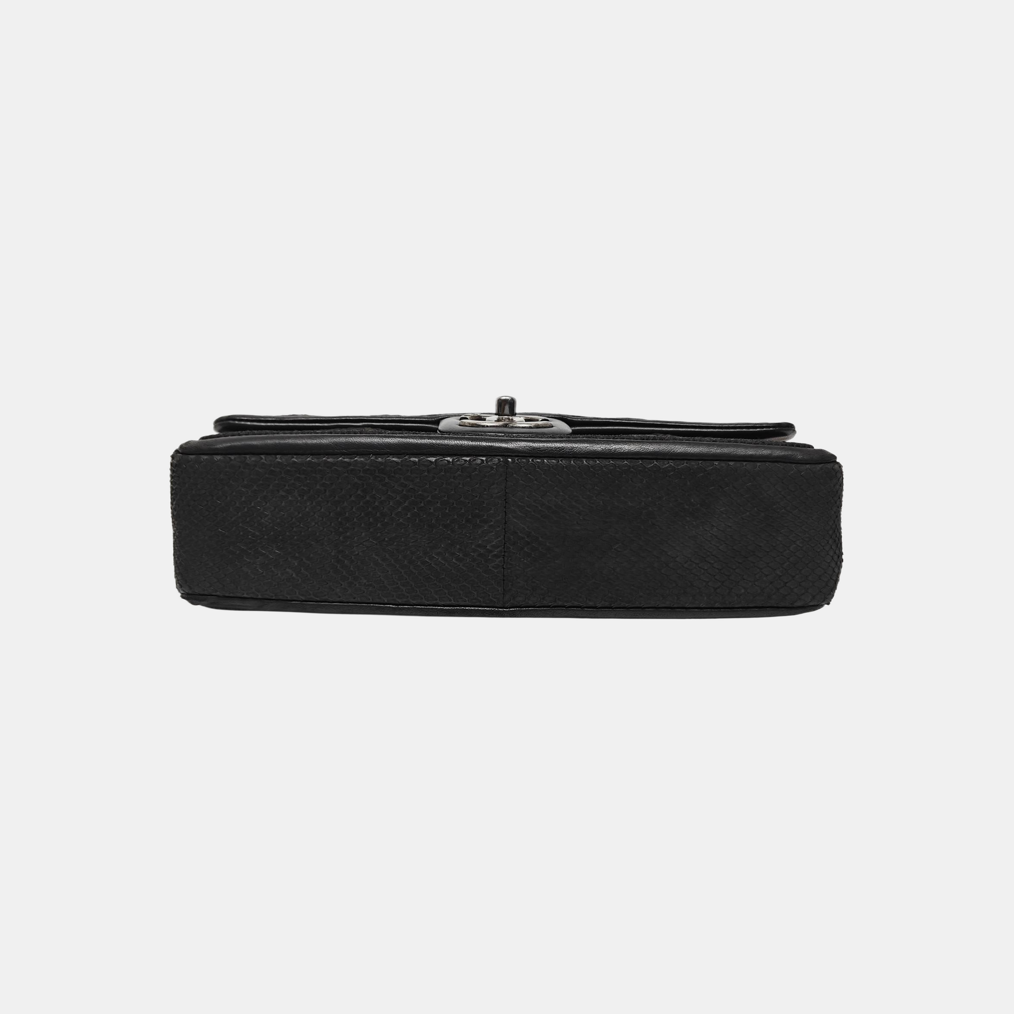 Python Shoulder Bag Black