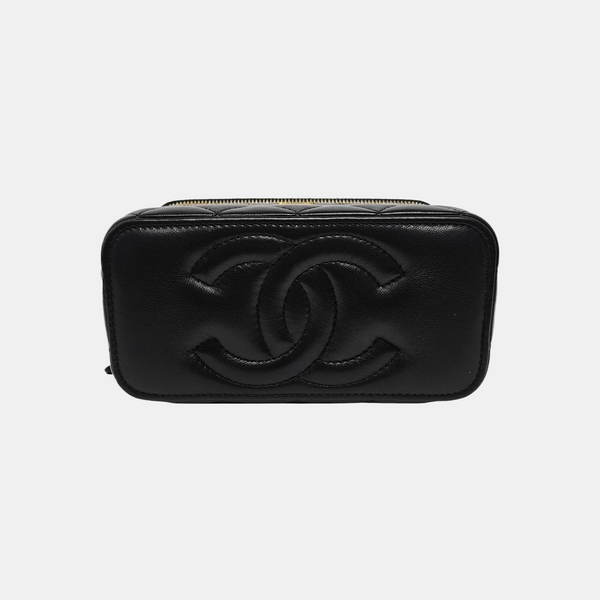 NECESER Piel de cordero acolchada Negro
