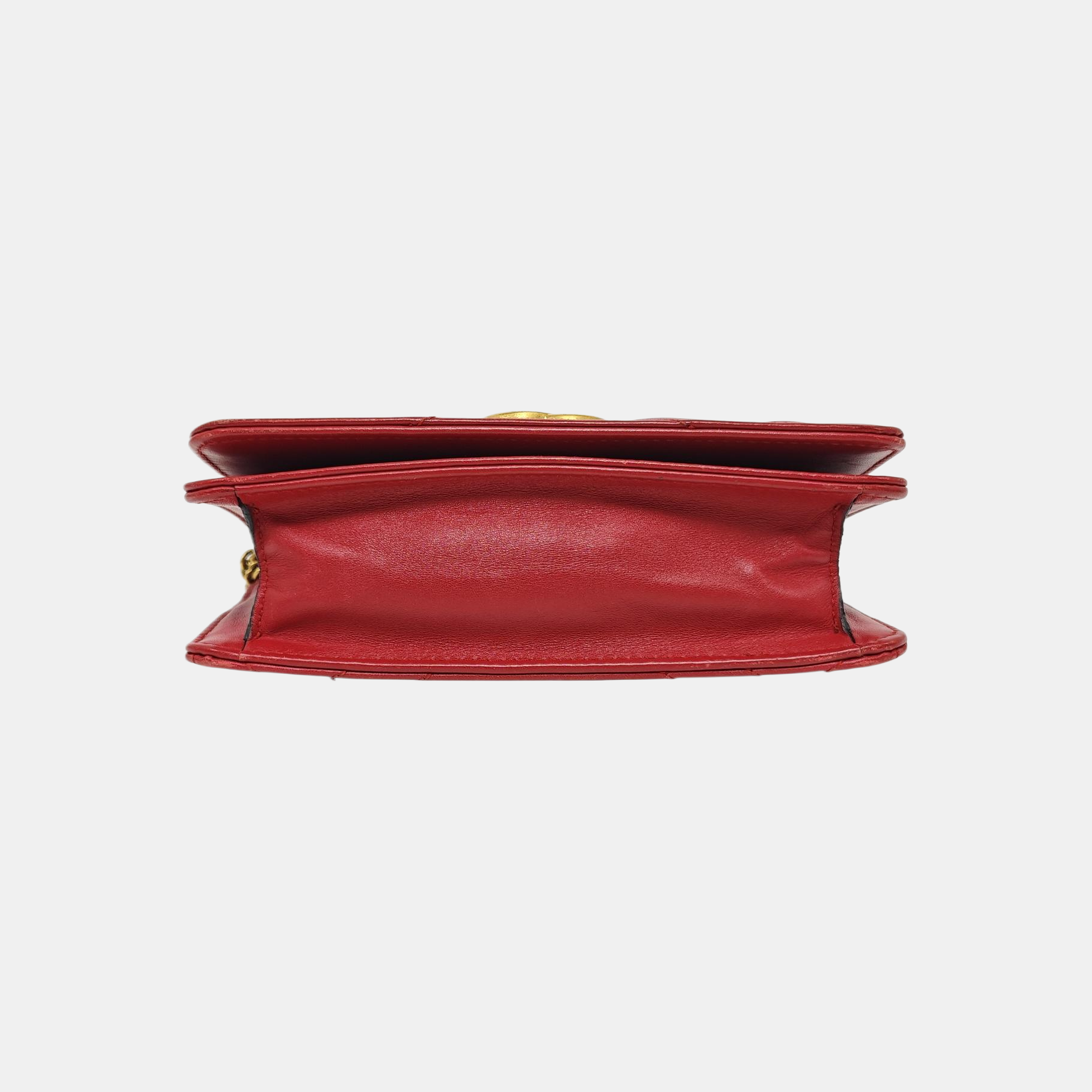 GG Marmont Super Mini Quilted Calfskin Red