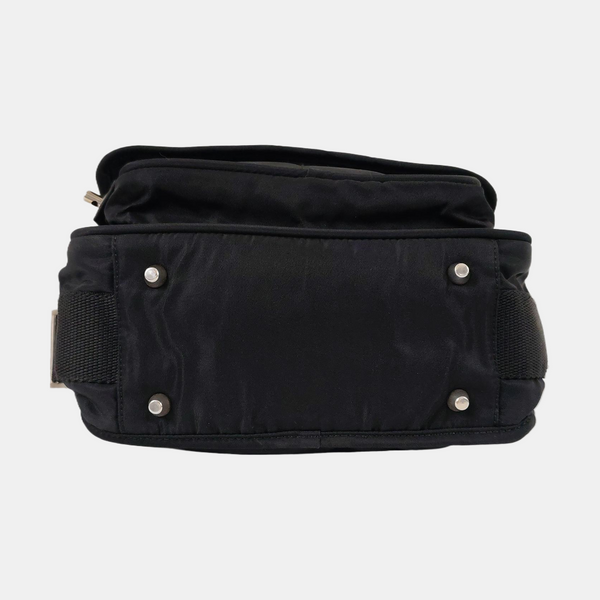Nylon Shoulder Bag Black