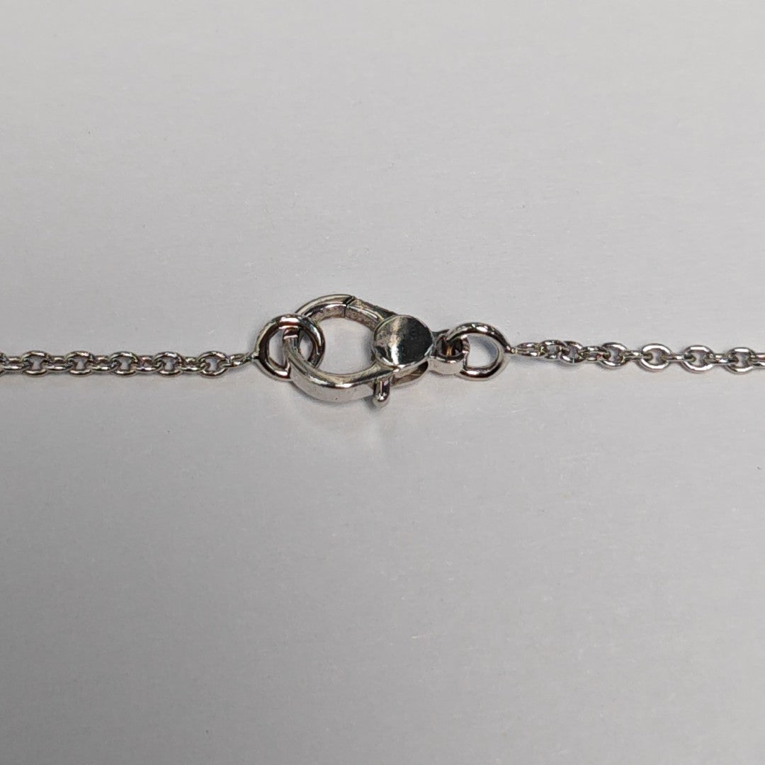 Finesse 18k White Gold Silver Necklace