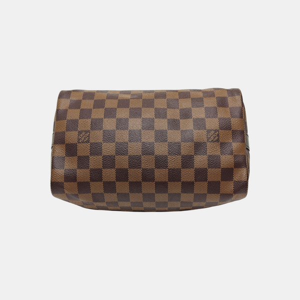 SPEEDY 25 Damier Ebene Coated Canvas Brown
