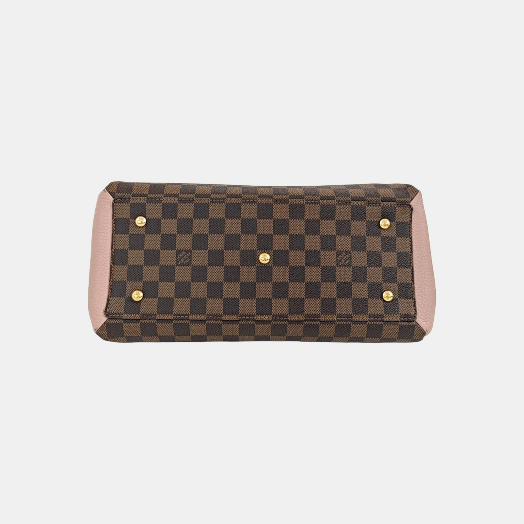 NORMANDY Damier Ebene Coated Canvas Brown