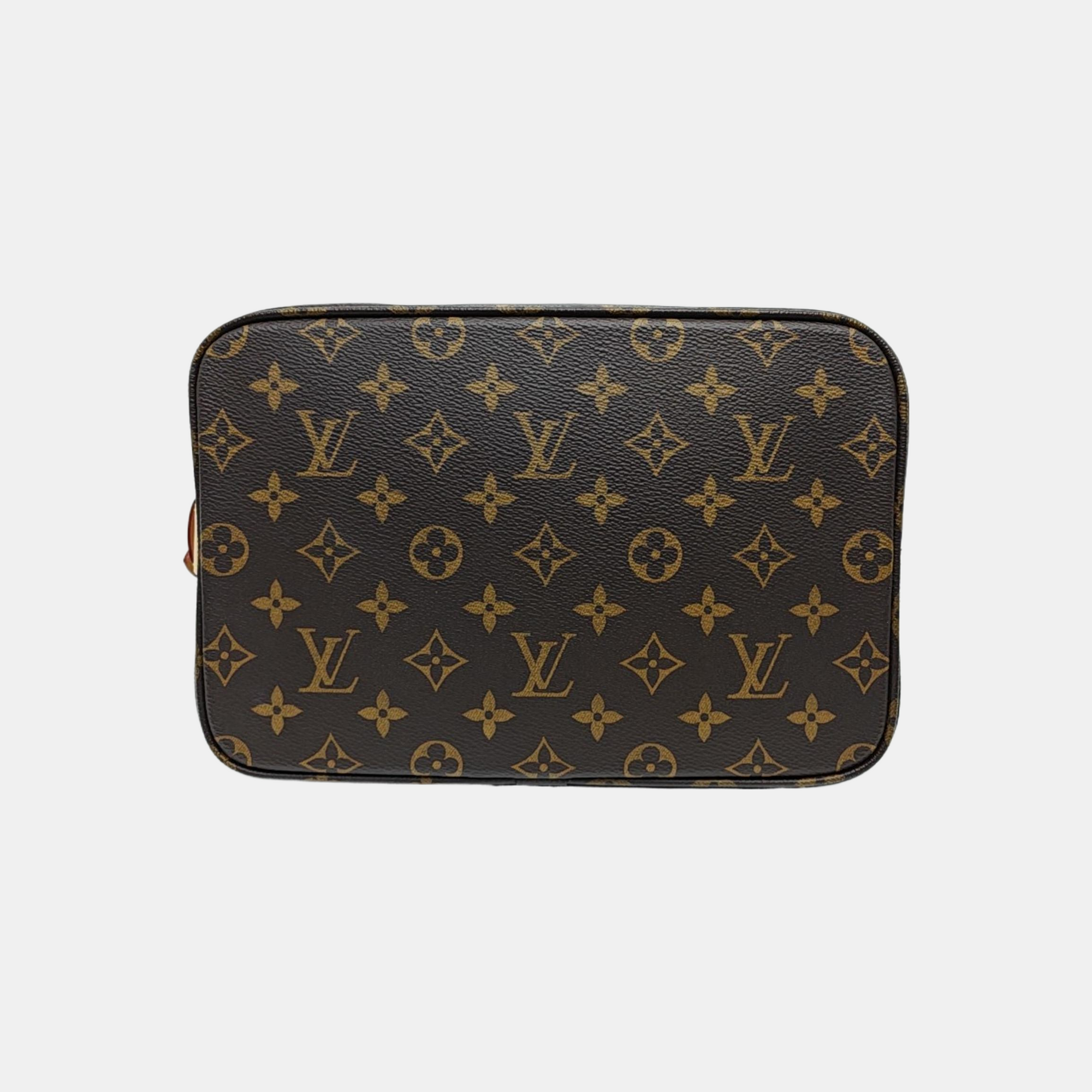 ALL IN GM Monogram Coated Canvas Brown