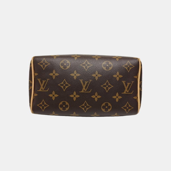 SPEEDY 20 Monogram Coated Canvas Brown