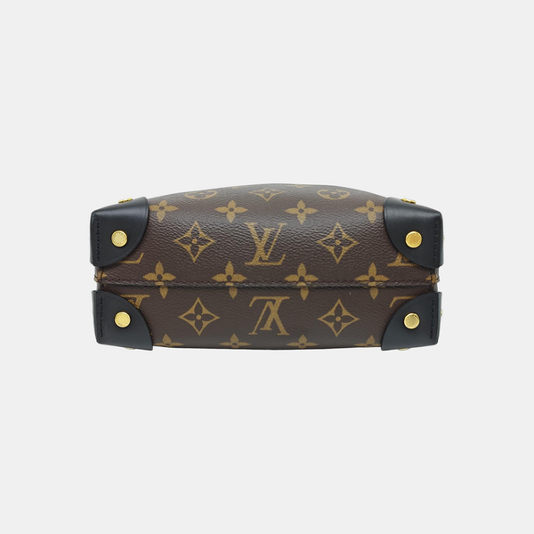 PETITE MALLE Monogram Coated Canvas Brown