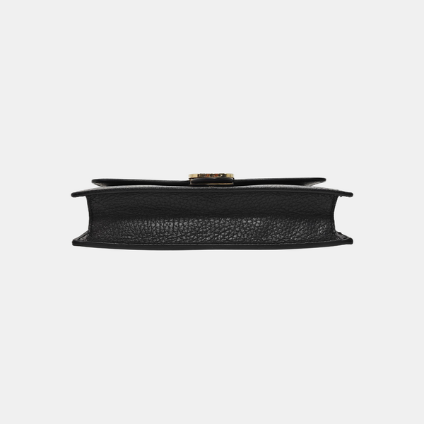 Interlocking G Small Calfskin Black